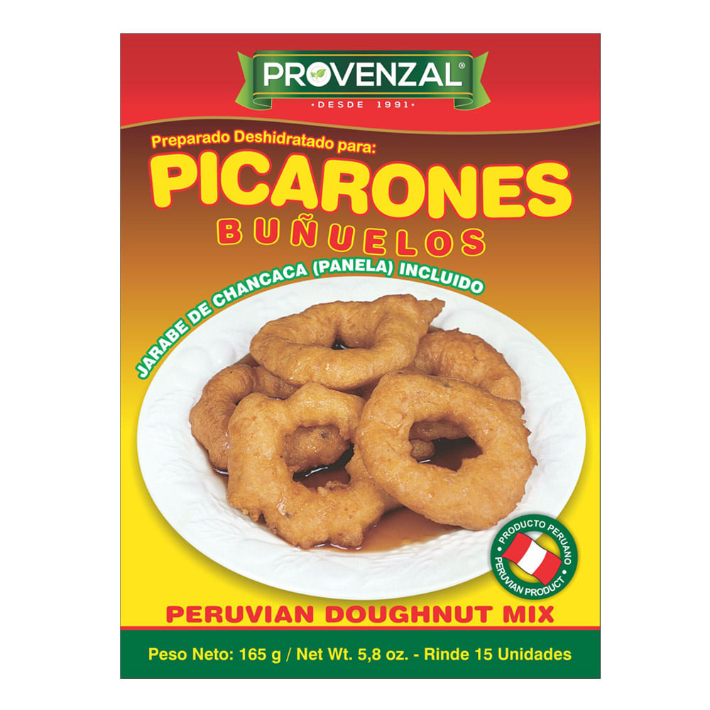 Preparado Deshidratado Picarones Con Miel Provenzal Sobre 165 g