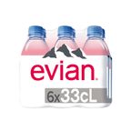 Pack x6 Agua Evian Botella 330ml