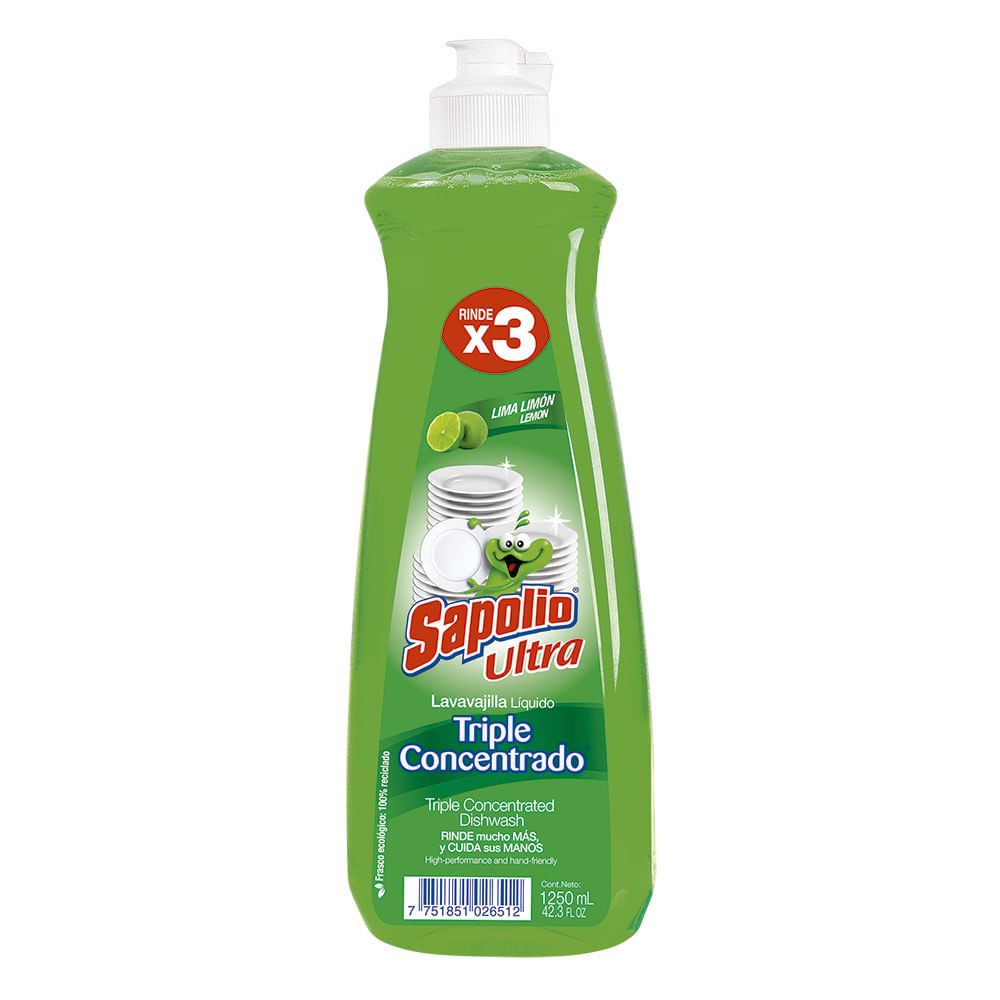 Lavavajillas Lima Limón Sapolio 1250ml