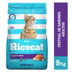 Ricocat Alimento para Gatos Adultos Festival de Sabores Bolsa 9 Kg