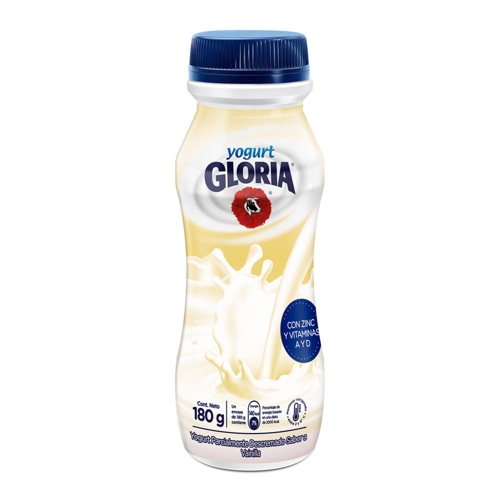 Yogurt Bebible Gloria Vainilla Botella 180 g