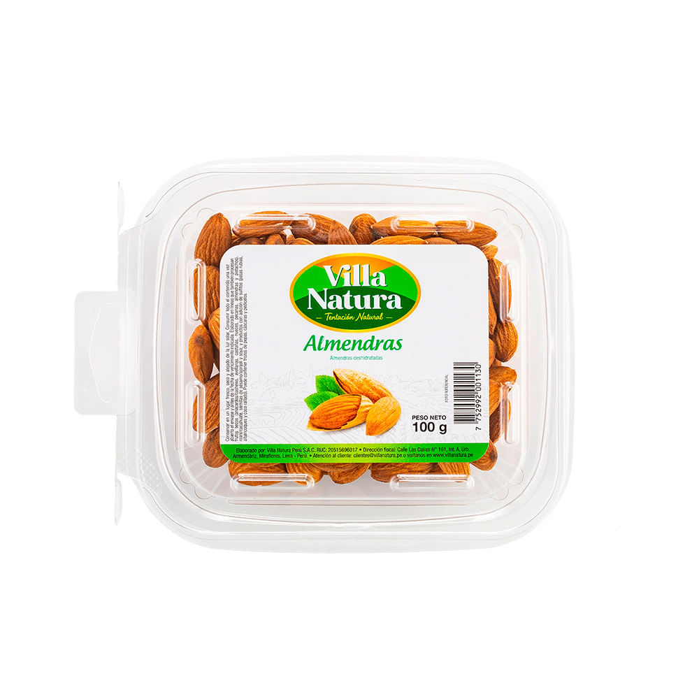 Almendras Deshidratadas Villa Natura 100g
