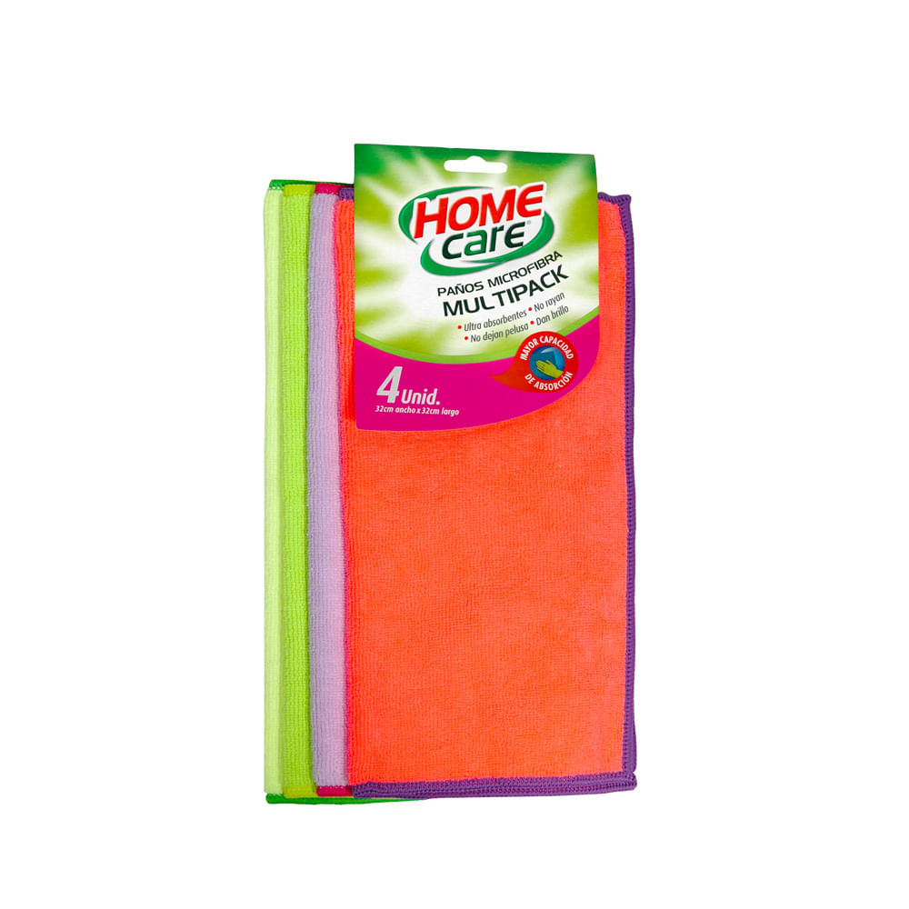Paño de Microfibra Home Care 4 unid