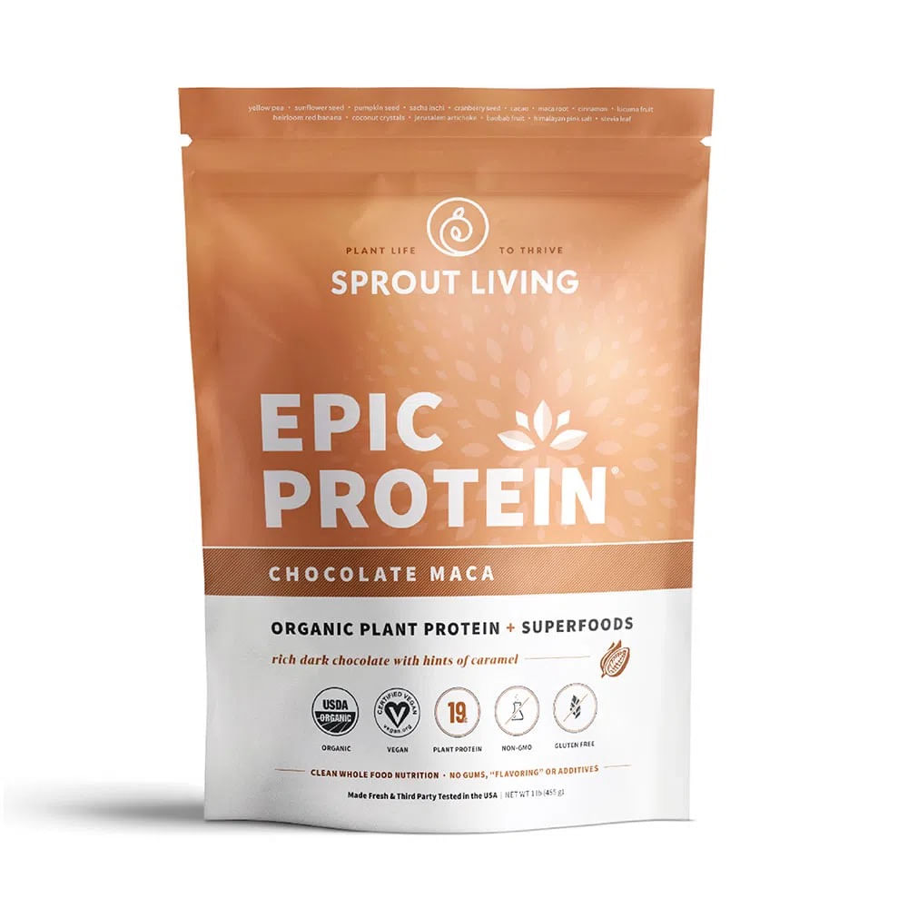 Proteína Vegetal Orgánica Chocolate Maca Epic Protein Doypack 455 g