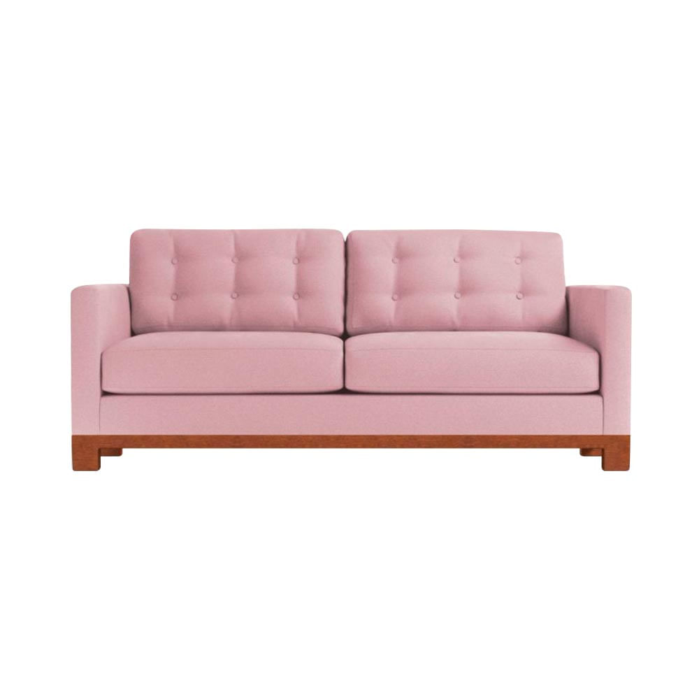 Sofá 2 Cuerpos Decohome Bolívar Rosado