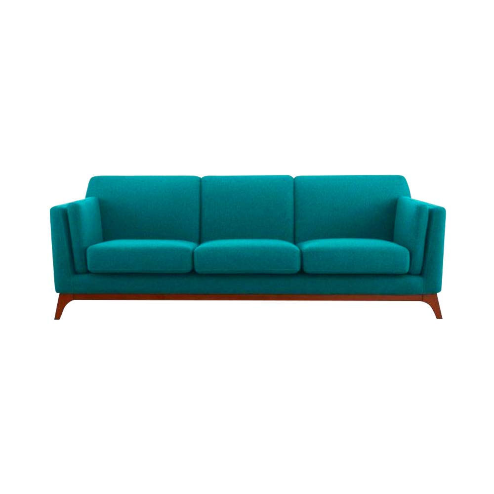 Decohome Sofá 3 Cuerpos Suliana Verde