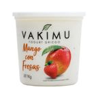 Yogurt Griego Mango con Fresa Pote 1 Kg