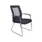 Silla Fija de Oficina Gerencial RTA-1101W Negro