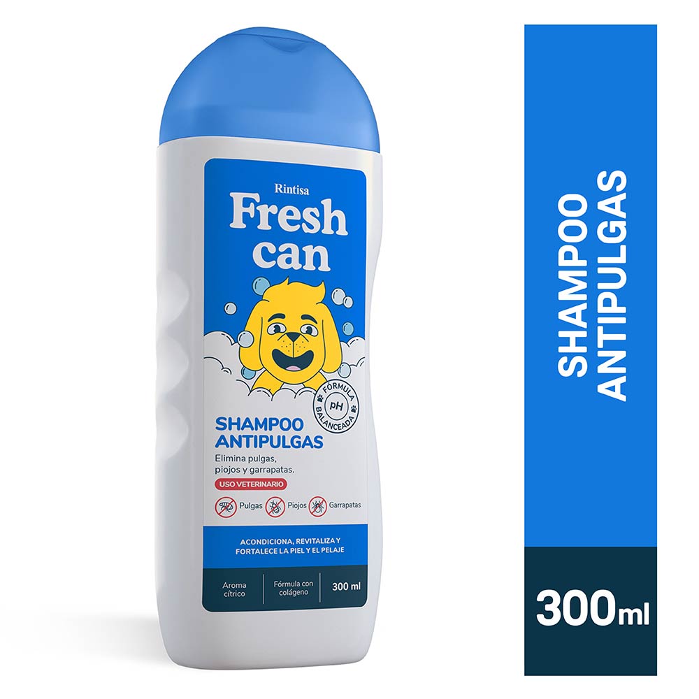 Shampoo Fresh Can Antipulgas Frasco 300 ml