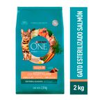 Alimento para Gatos Esterilizados Purina One Pollo y Salmón 2kg