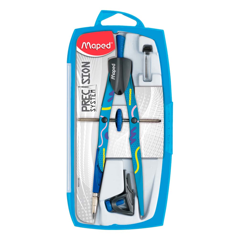 Compás Maped Precisión 3pzas con Estuche