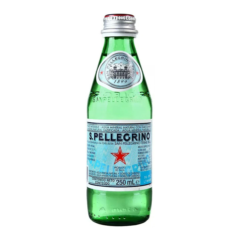 Agua Mineral con Gas San Pellegrino Botella 250ml