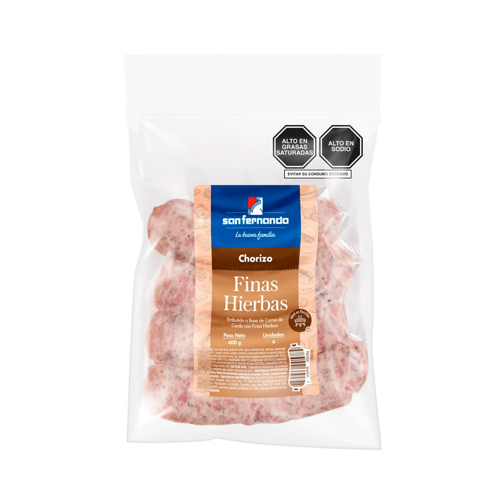 Chorizo Parrillero Finas Hierbas San Fernando 400g