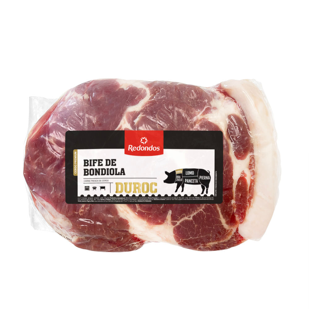 Bife de Bondiola de Cerdo Duroc Redondos x kg