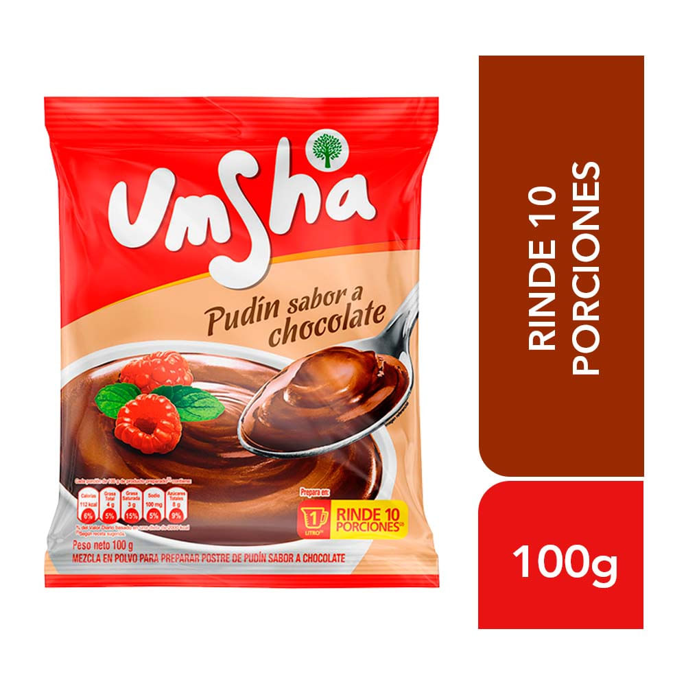 Pudín Umsha Sabor Chocolate 100g