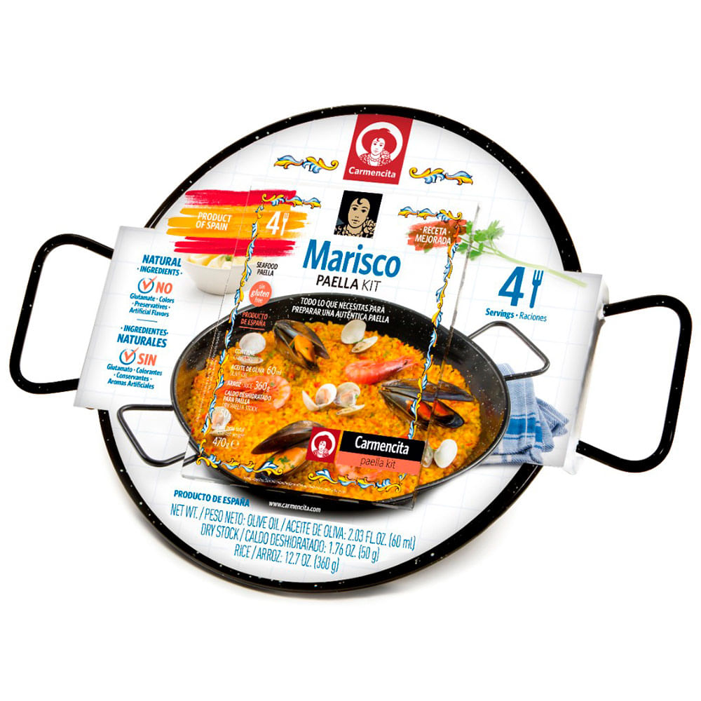 Kit Paella Esmaltada Carmencita 470g
