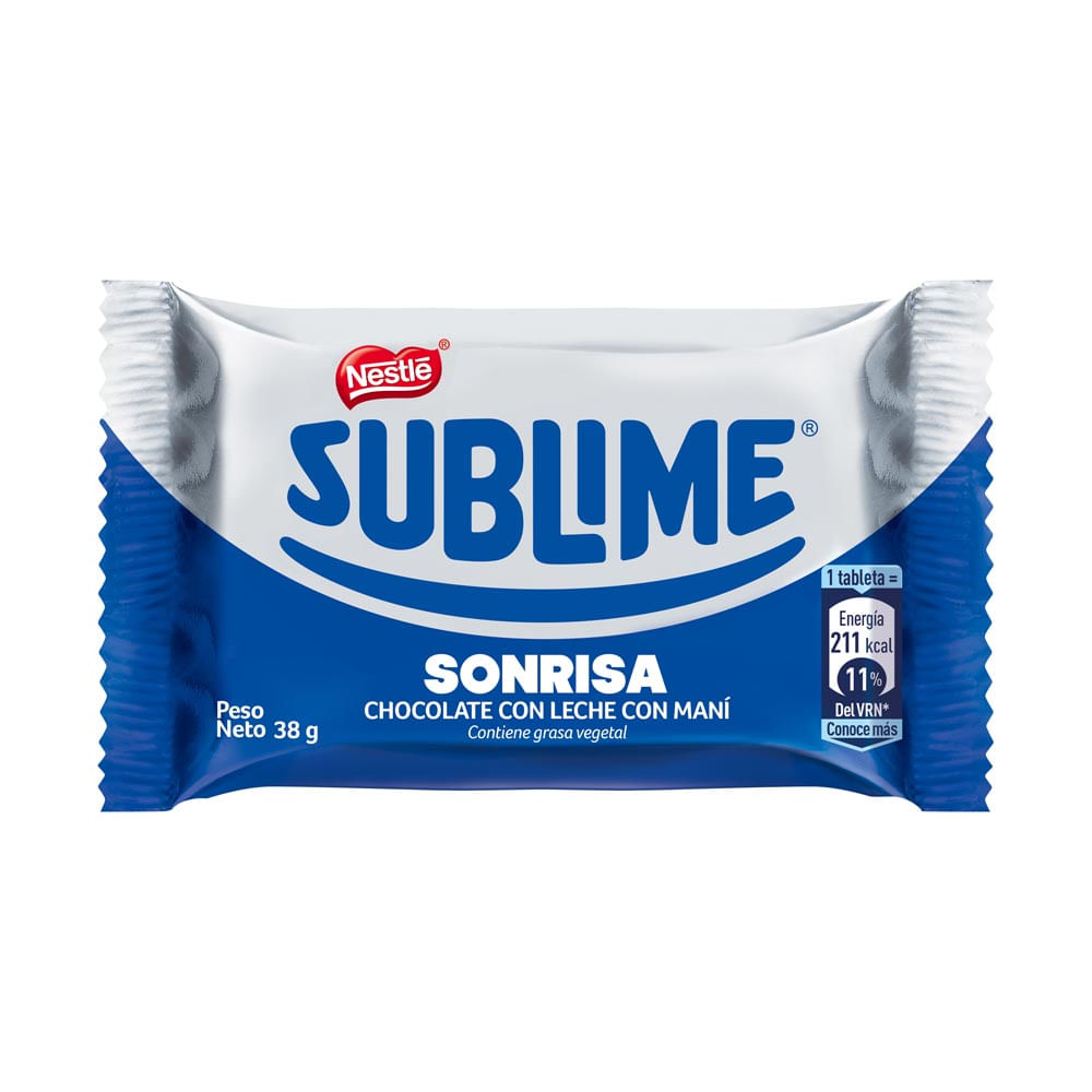 Chocolate con Leche Sublime Sonrisa 38g