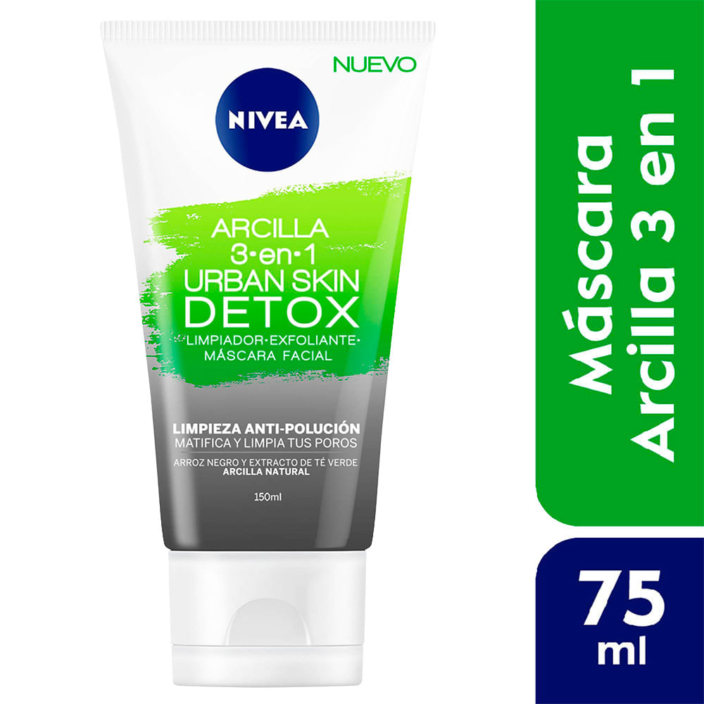 Limpiador Exfoliante en Gel Nivea Urban Skin Detox con Arcilla 150ml
