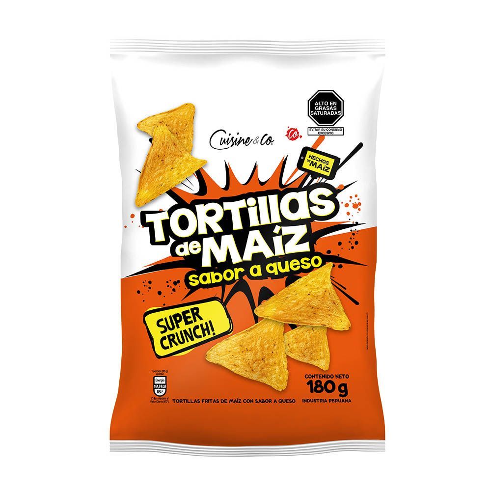 Tortillas de Maíz Cuisine & Co Sabor Queso 180g