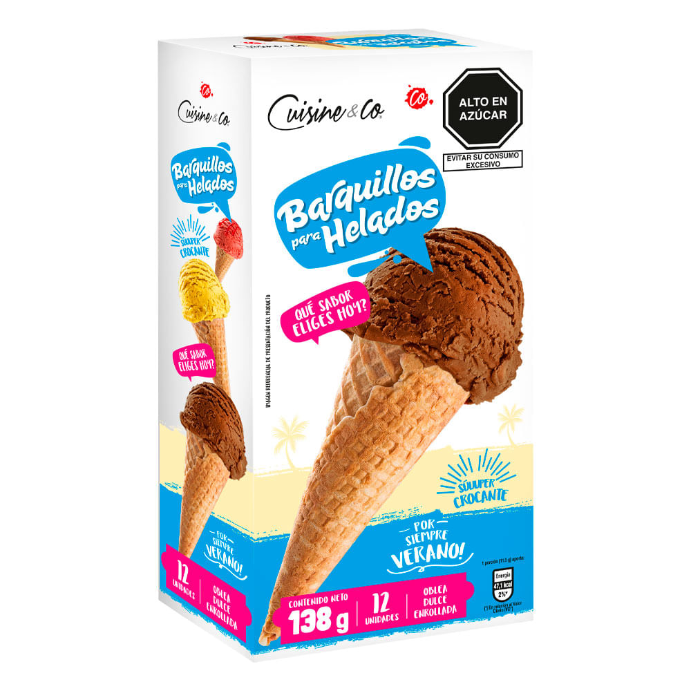 Barquillo para Helados Cuisine & Co 12un