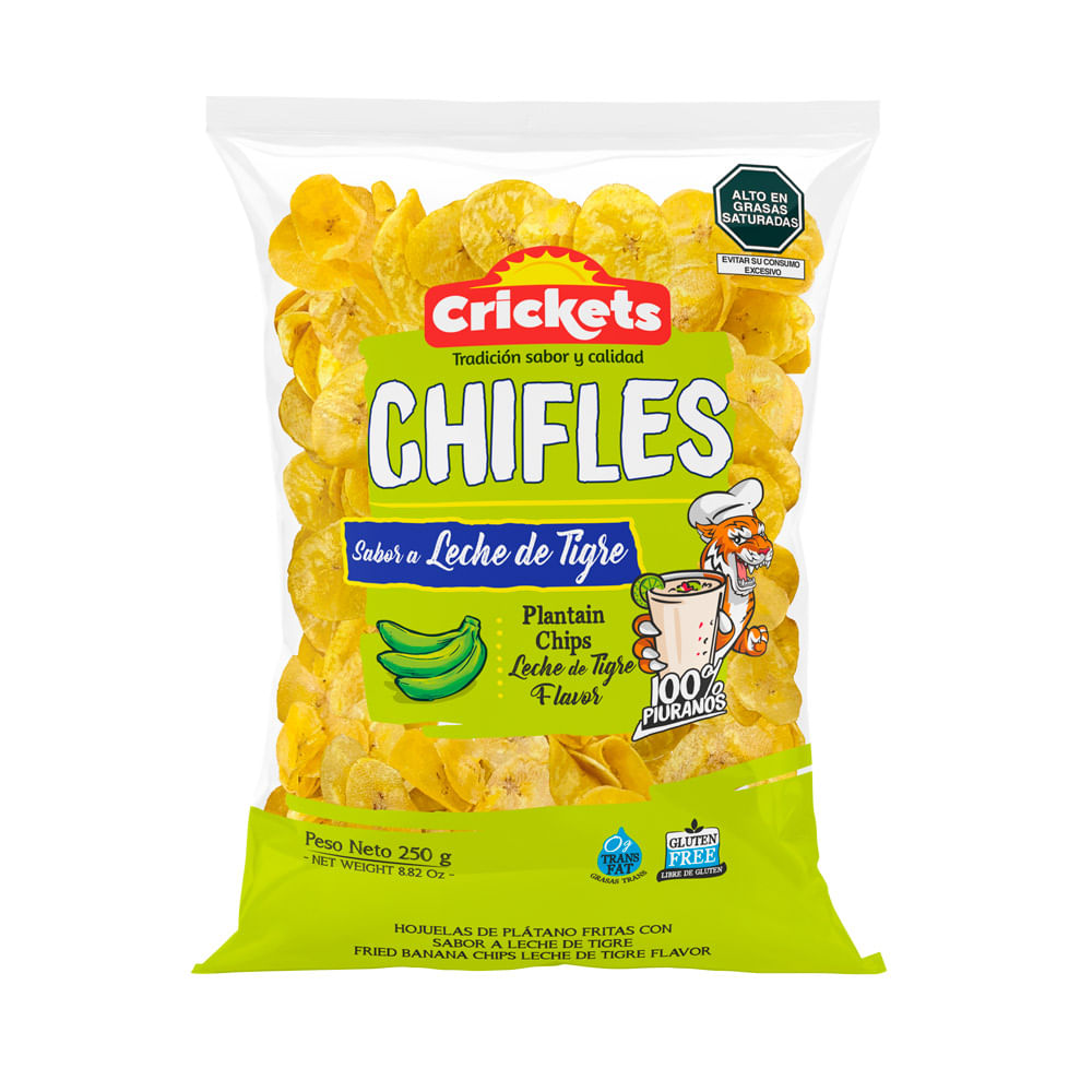 Chifles Crickets Leche de Tigre 250g