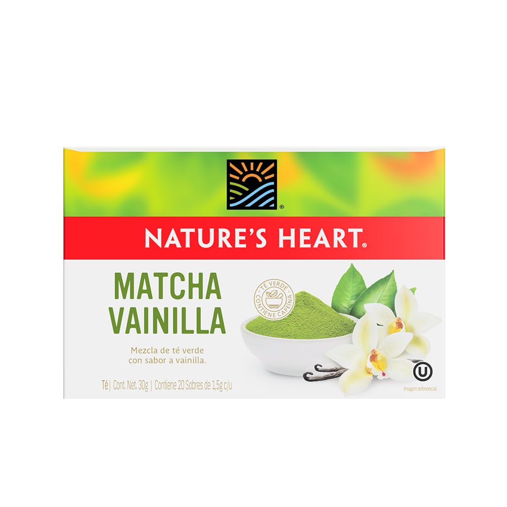 Infusión Matcha Vanilla Nature's Heart 20un