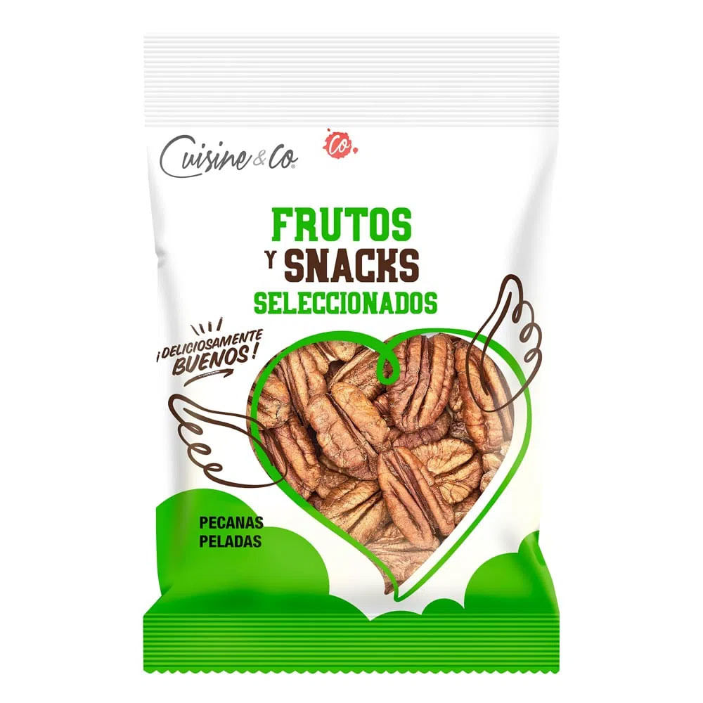 Pecanas Peladas Frutos y Snacks Seleccionados Cuisine & Co 80g