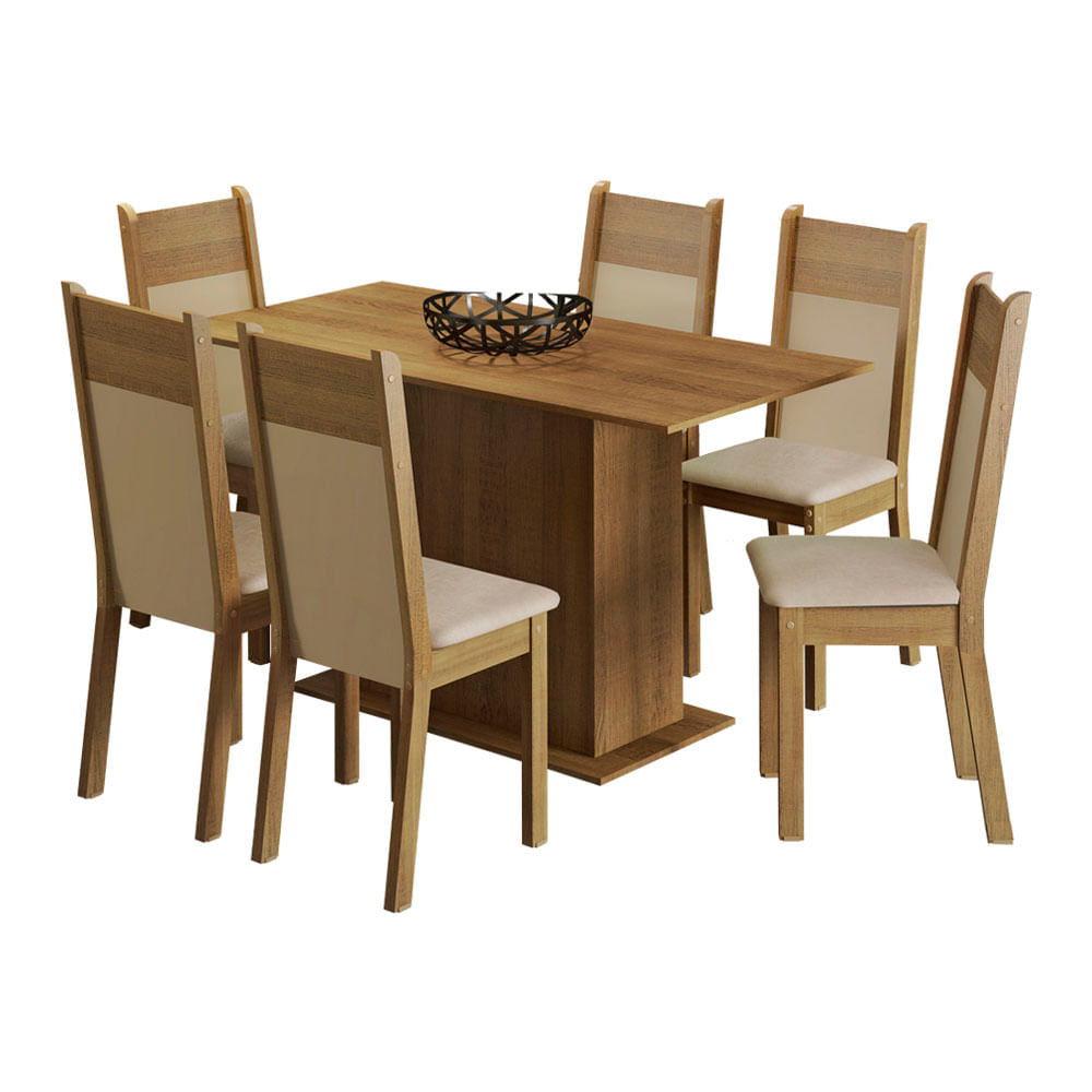 Comedor 6 Sillas M+Design Lucia Rectangular