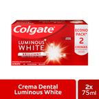 Pack x2 Pasta Dental Colgate Luminous White 75ml