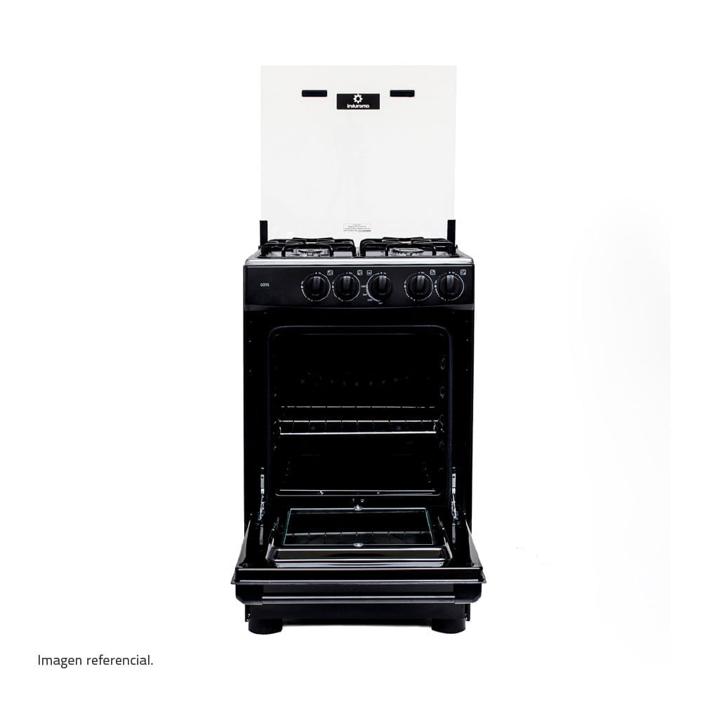 Cocina Indurama Goya 4 Hornillas Negro