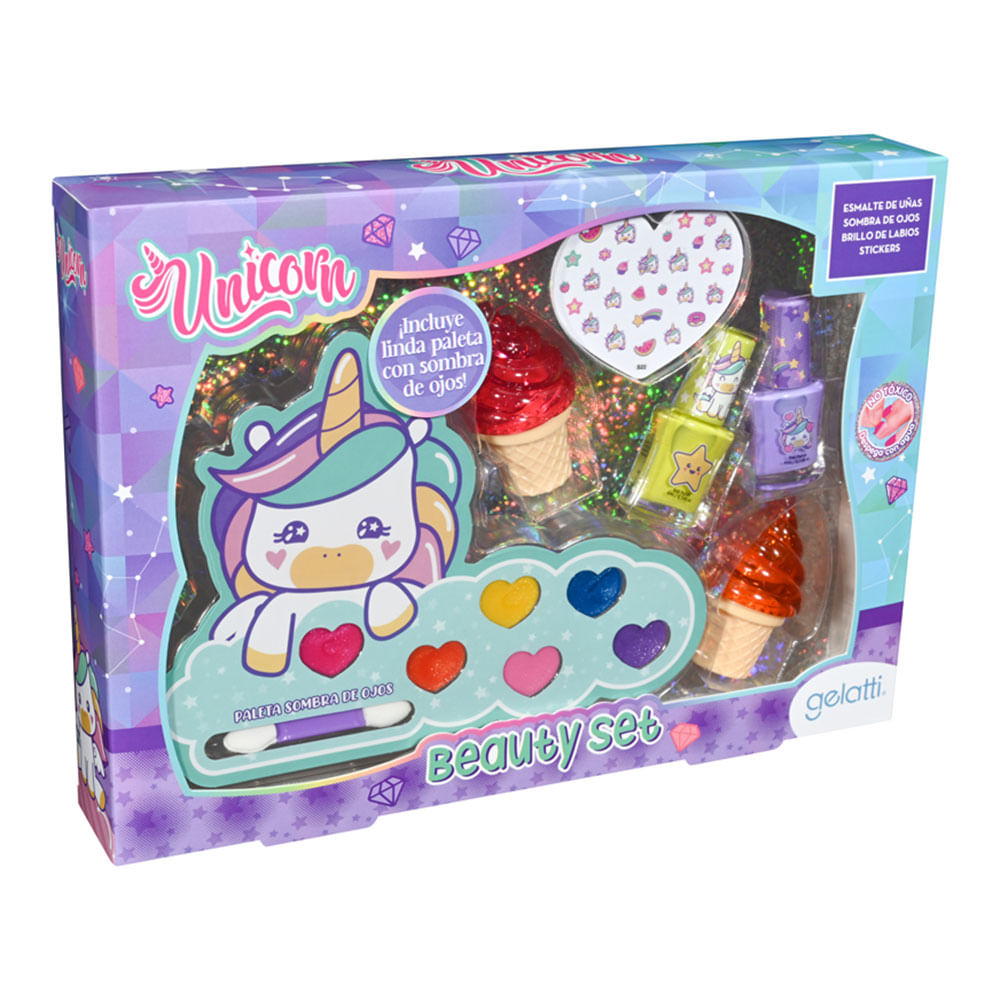 Estuche Maquill Beauty Set Med Unicornio Gelatti