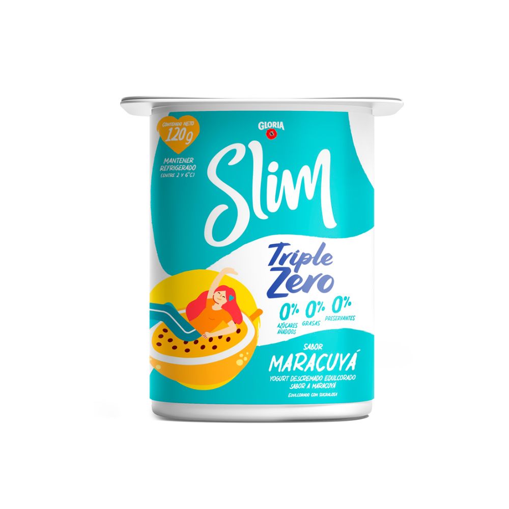 Yogurt Gloria Slim Sabor Maracuyá 120g