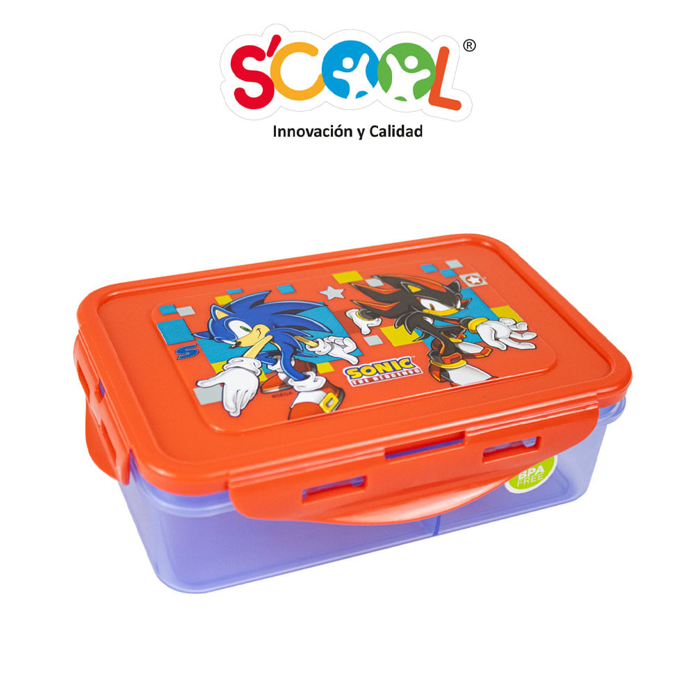 Taper Scool Rectangular con Divisiones Paw Sonic 640ml