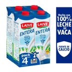 Fourpack Leche Entera UHT Laive Caja 946ml