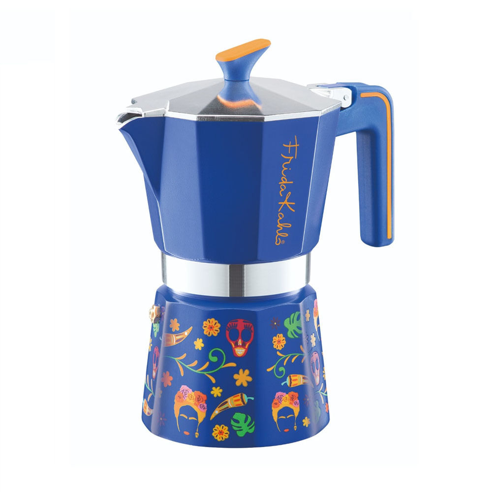 Cafetera Pedrini Moka Italiana Frida Kahlo 6 Tazas
