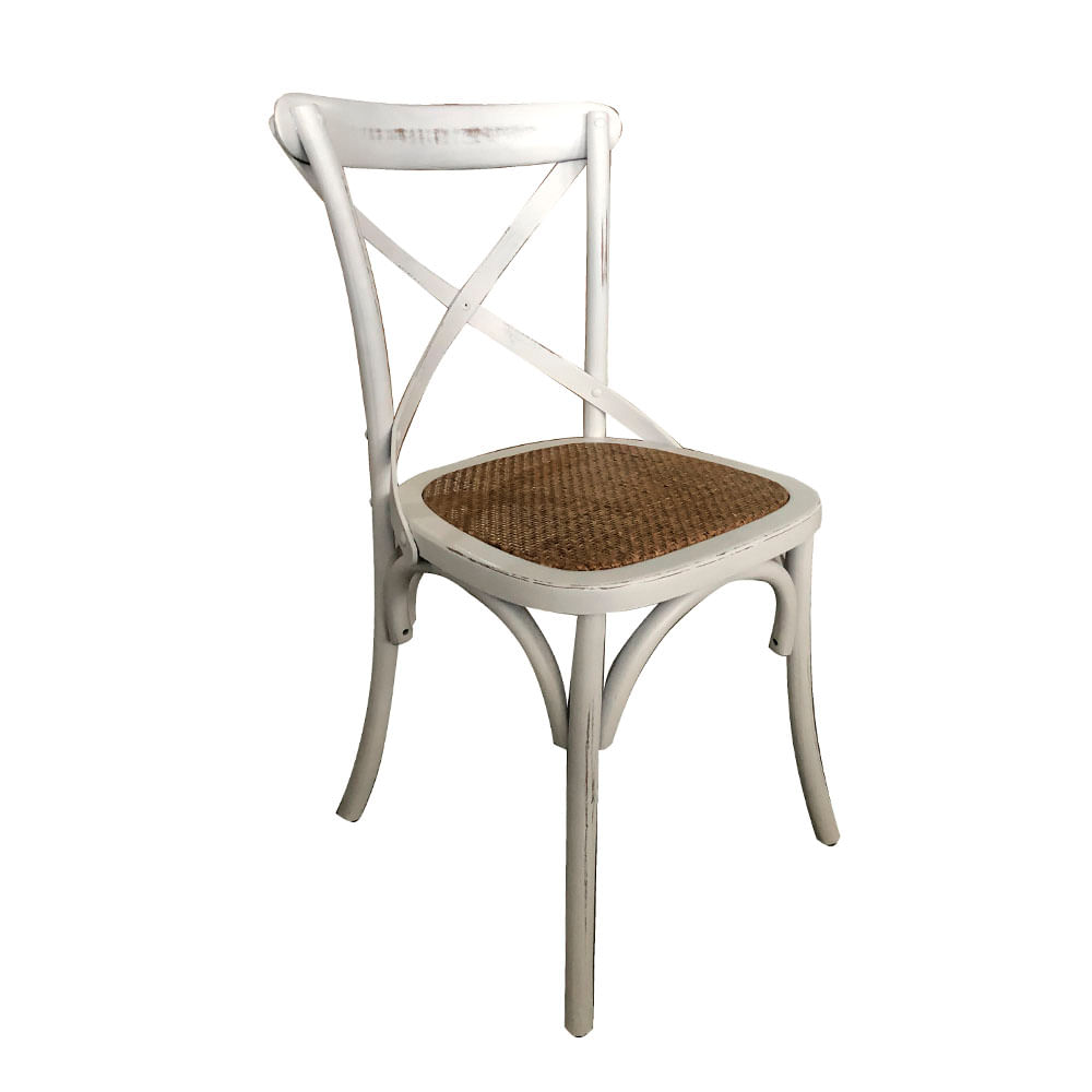 Silla Rustic M+Design 2.0 Blanco 49x54x88cm