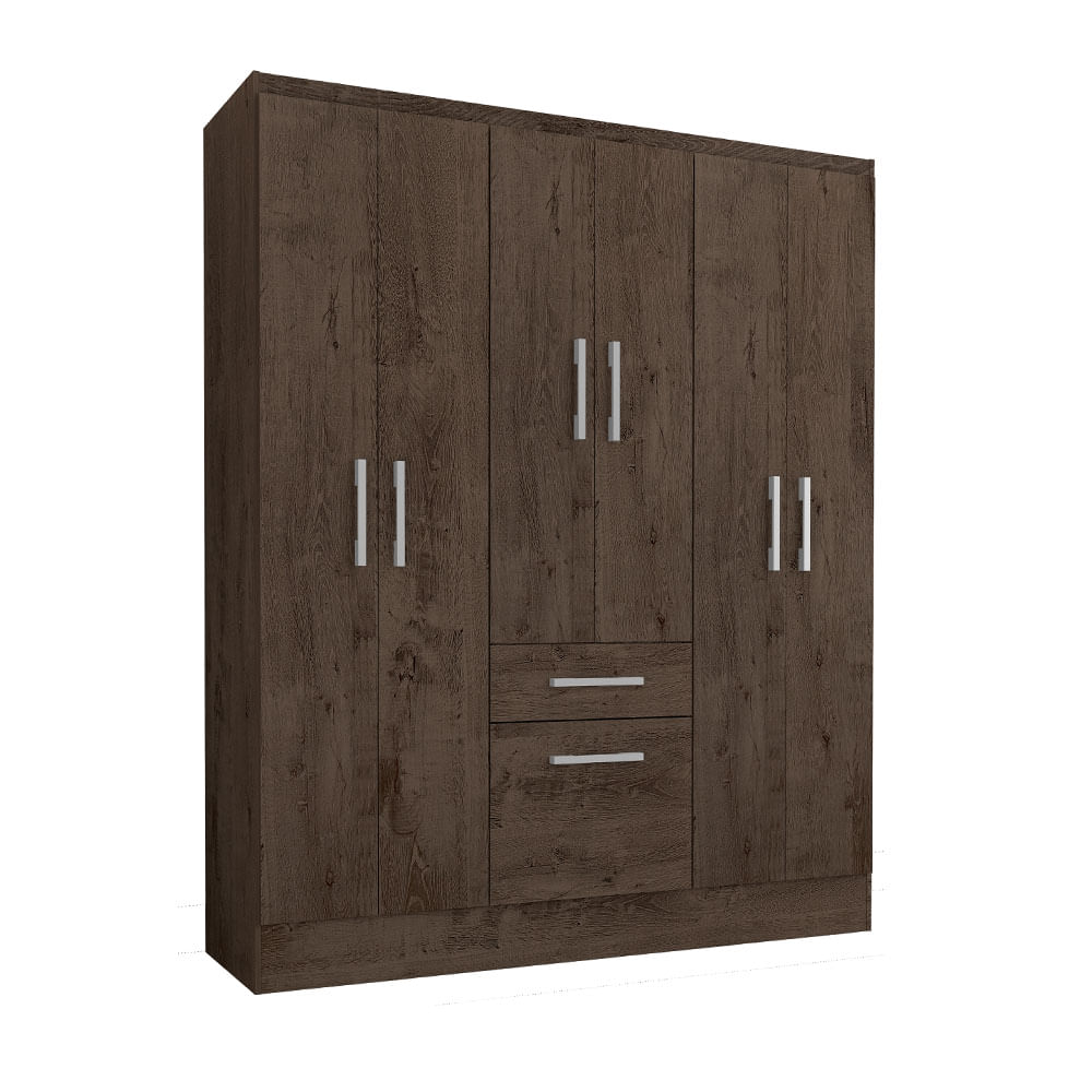 Closet M+Design 6 Puertas Zapatera 138x40x177cm Tabaco 3.0