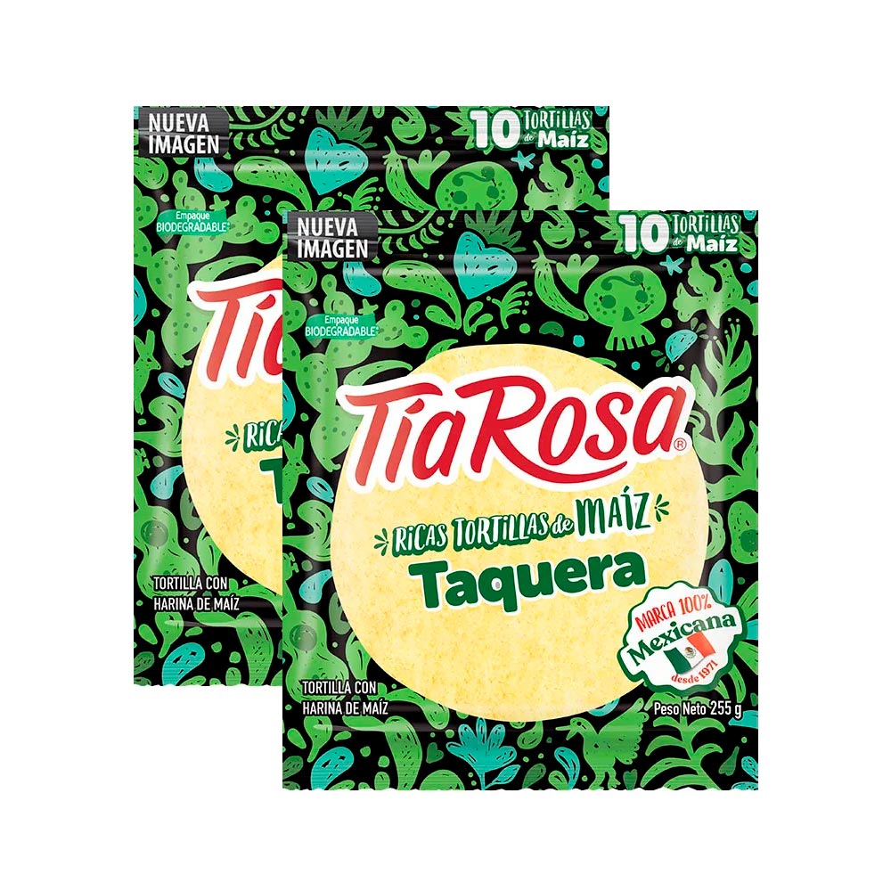 Pack x2 Tortilla de Maíz Tía Rosa Paquete 255g
