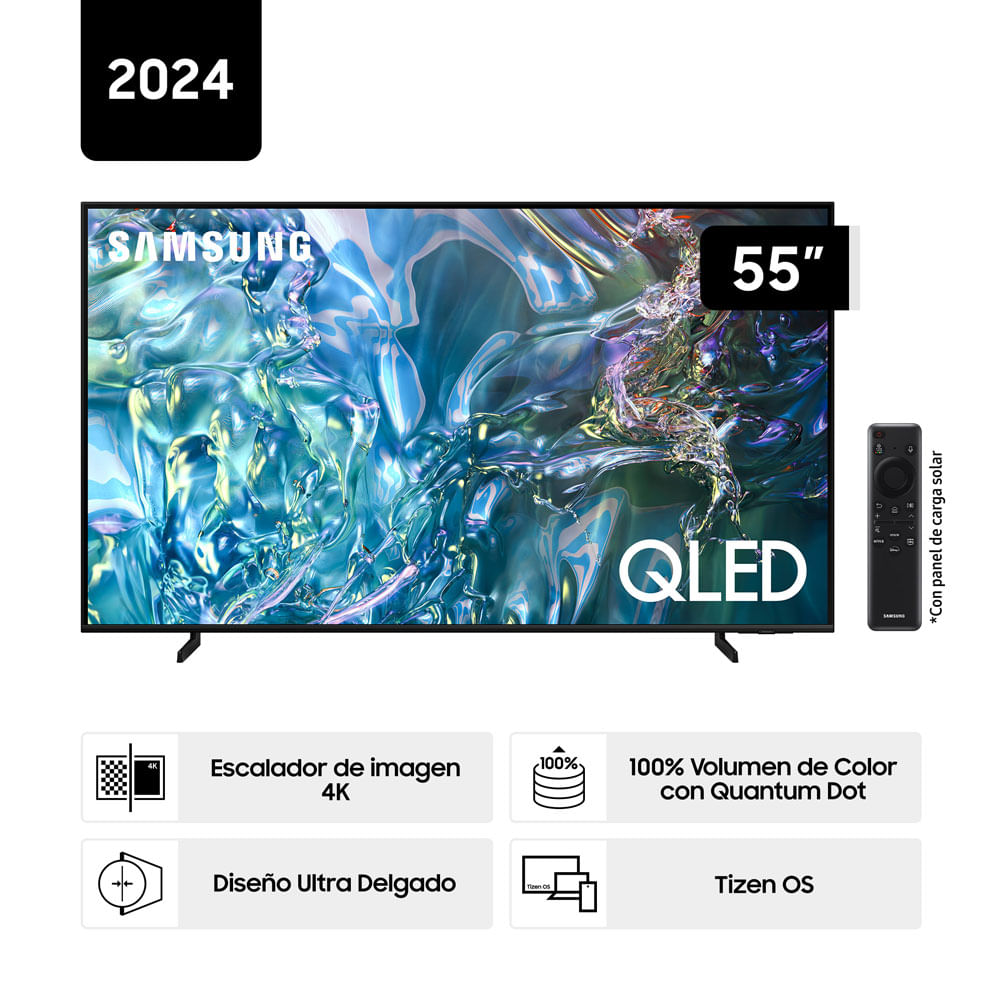 Smart TV 55'' Samsung QLED 4K Q60D Tizen OS (2024)