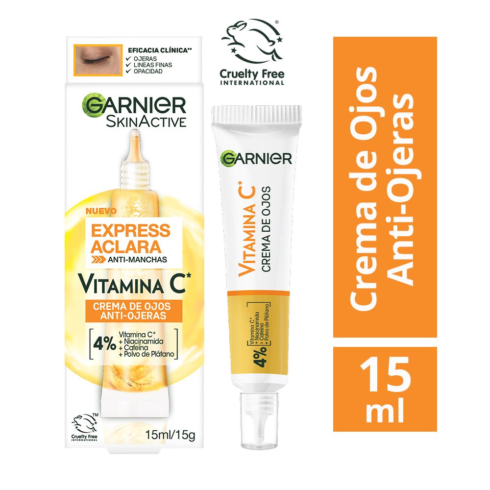 Crema de Ojos Garnier Express Aclara Vitamina C 15ml