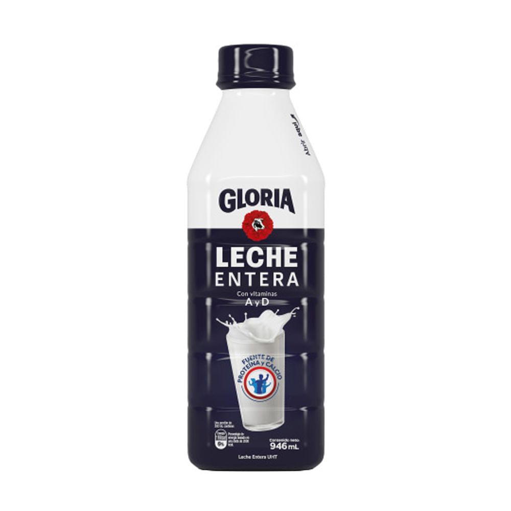 Leche UHT Entera Gloria Botella 946ml