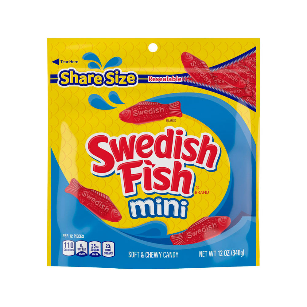 Gomitas Masticables Swedish Fish Mini 340g