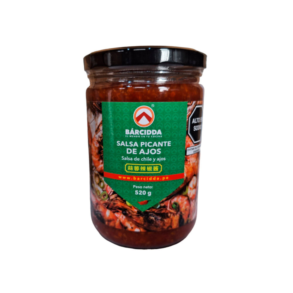 Salsa Picante de Ajos Bárcidda 520g