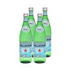 Fourpack Agua Mineral Natural con Gas San Pellegrino Botella 750ml