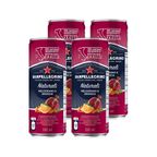 Fourpack Agua Carbonatada San Pellegrino Melograno e Arancia Lata 330ml