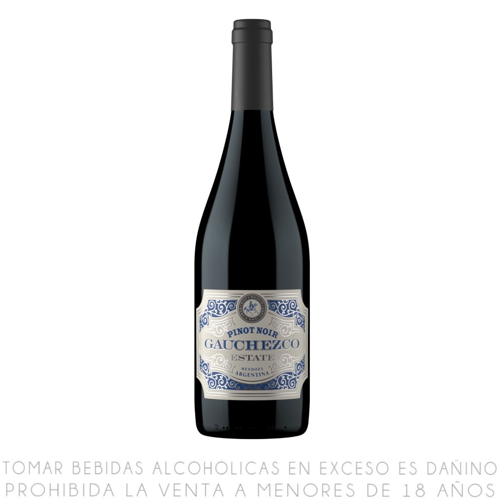 Vino Tinto Pinot Noir Gauchezco Estate Botella 750ml
