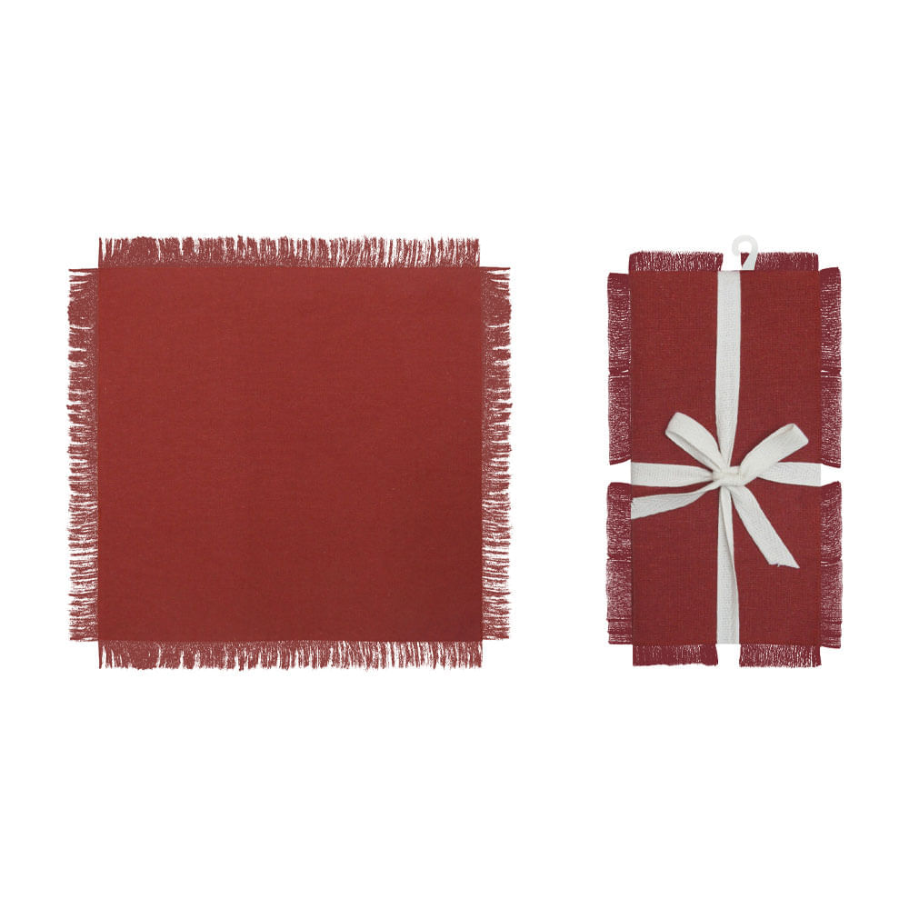 Set 4 Servilletas Krea Flecos 40x40cm C1 Cairo