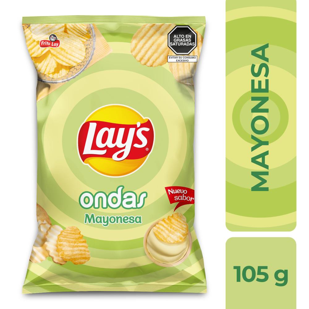 Papas Fritas Lay's Ondas Mayonesa 105g