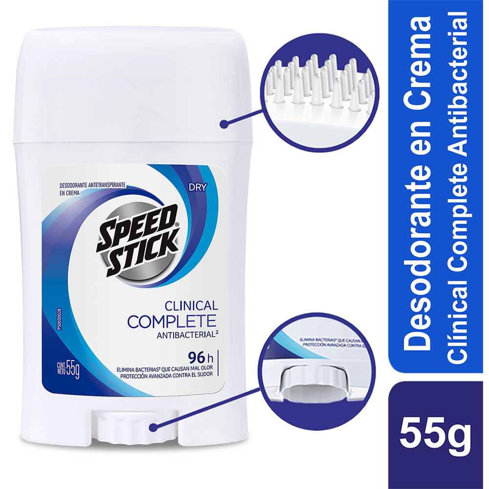 Desodorante en Crema Speed Stick Clinical Complete 55g