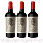 Tripack Vino Tinto Cabernet Franc Gran Sombrero Gran Reserva 750ml